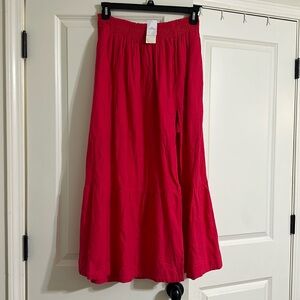 Abercrombie linen blend maxi skirt